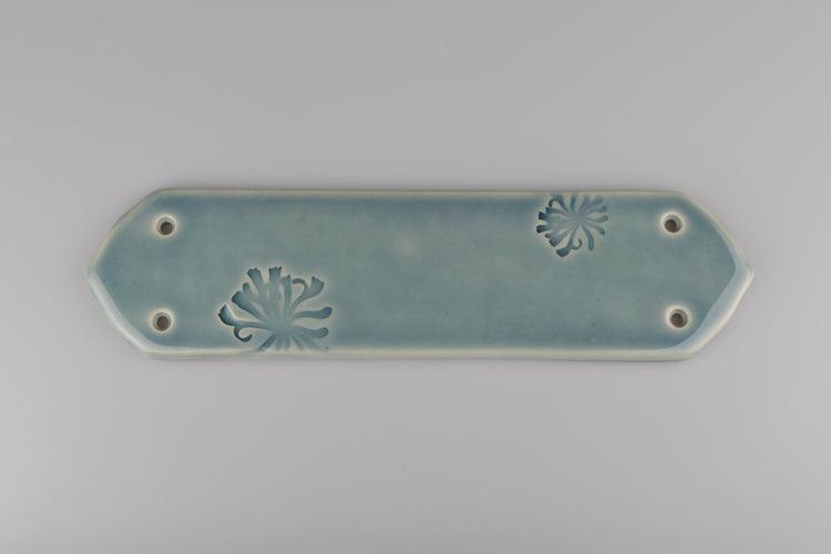 May Morris Honeysuckle Ceramic Fingerplates by Emma Lacey