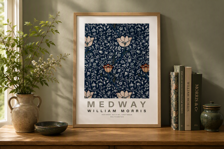 Medway A3 Print by William Morris