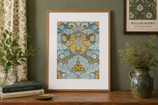 St. James Wallpaper Design A3 Print by William Morris