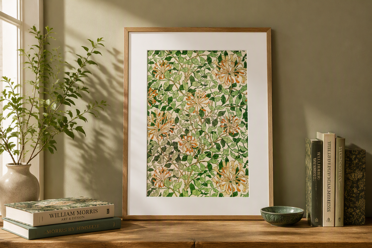 Honeysuckle A3 Print by May Morris