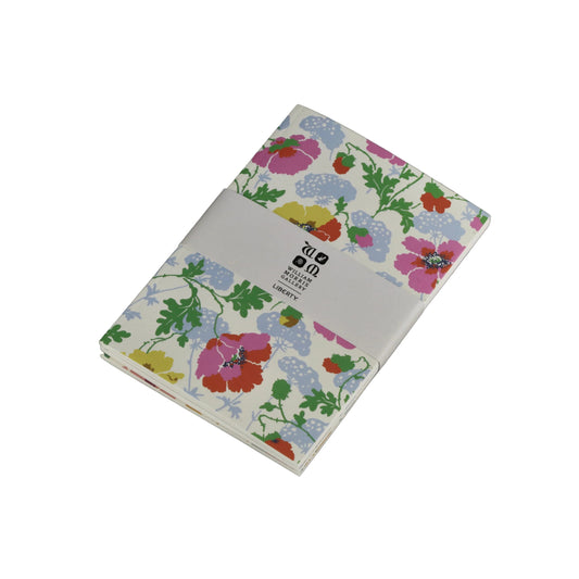 Lawrence Poppies A6 Notebooks by Madeleine Lawrence for Liberty London
