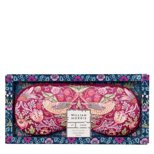 William Morris At Home Strawberry Thief Lavender Sleep Mask