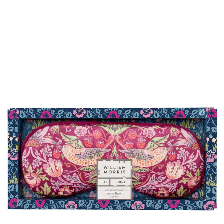 William Morris At Home Strawberry Thief Lavender Sleep Mask