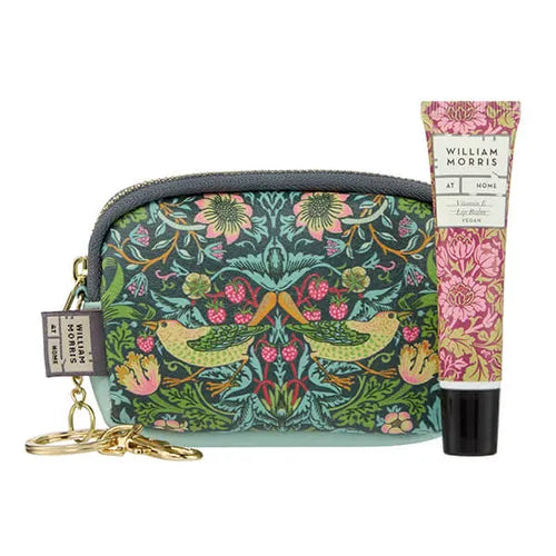 William Morris At Home Strawberry Thief Handbag Accessory with Lip Balm