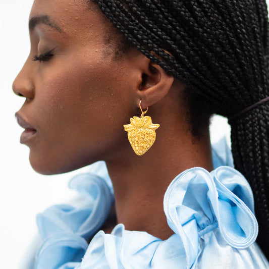 The Strawberry Earrings by Hand & Lock