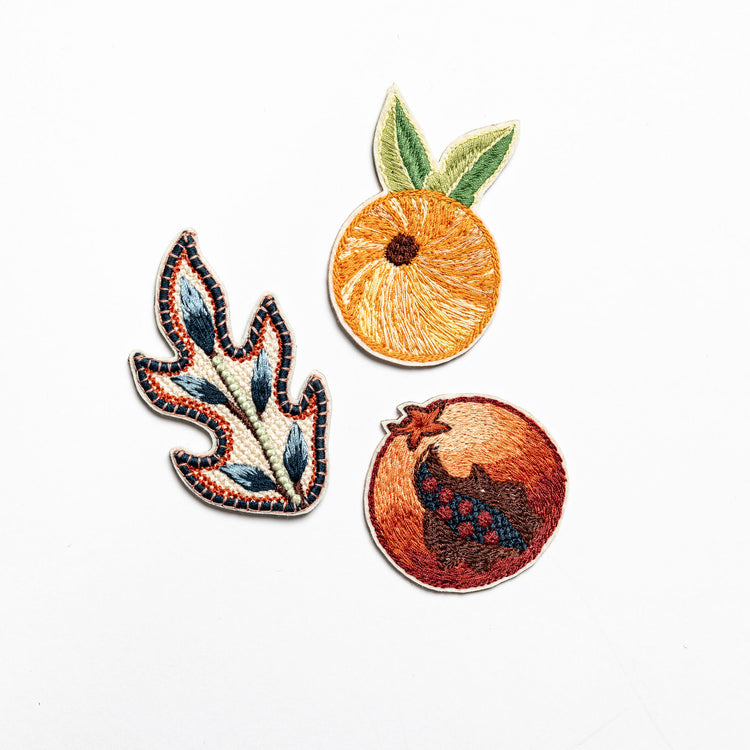 May Morris Embroidered Patches from Hand & Lock