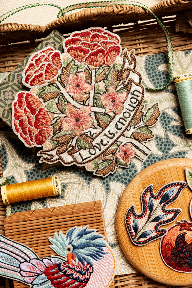 May Morris Embroidered Patches from Hand & Lock