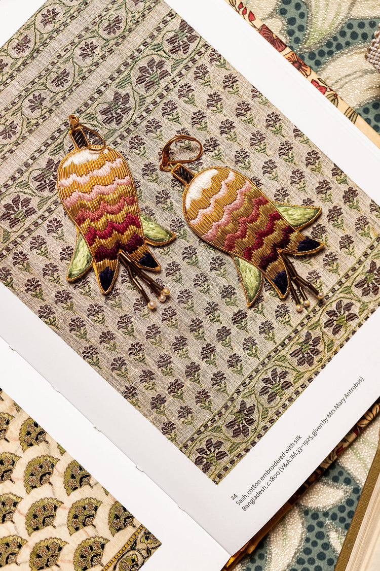 May Morris Inspired Earrings by Hand & Lock