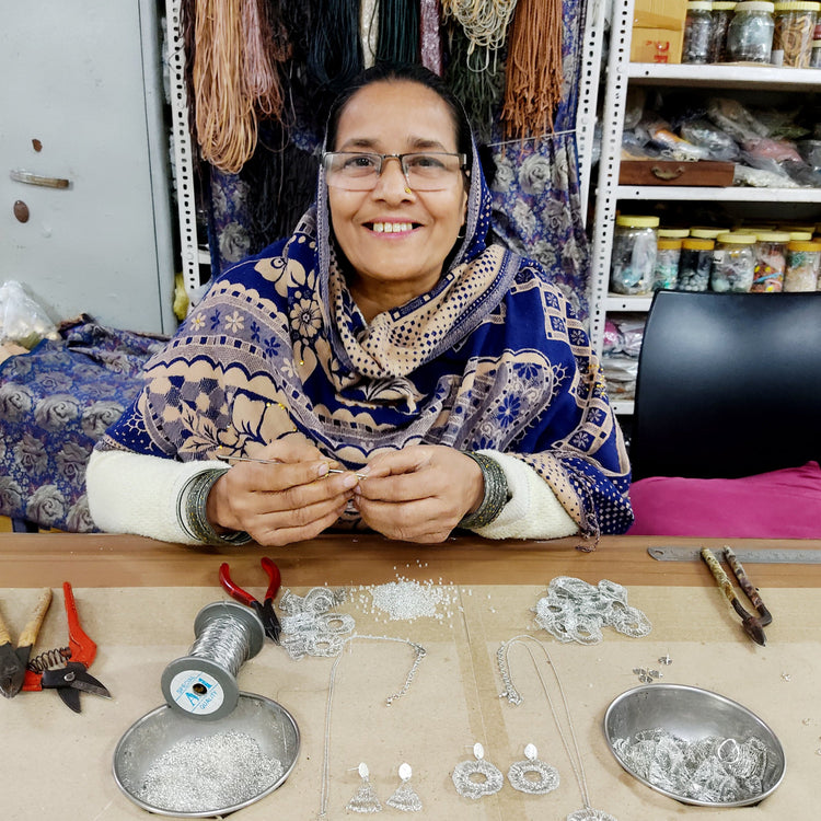 Eclipse Earrings in Silver