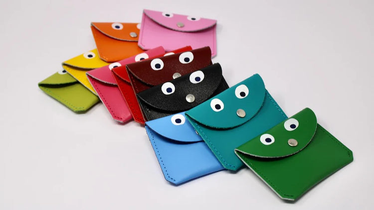 Googly Eye Leather Purse