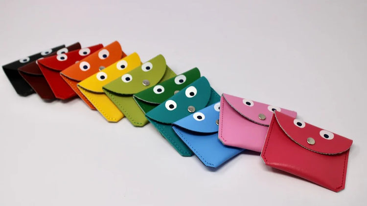 Googly Eye Leather Purse