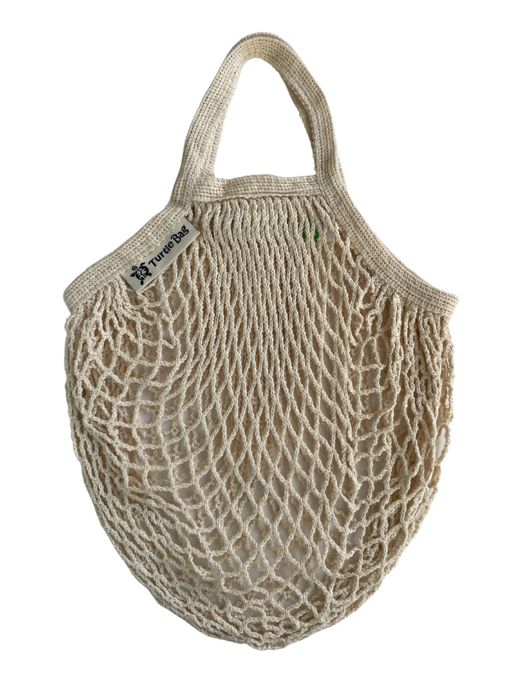 Children's Organic String Turtle Bag - Natural
