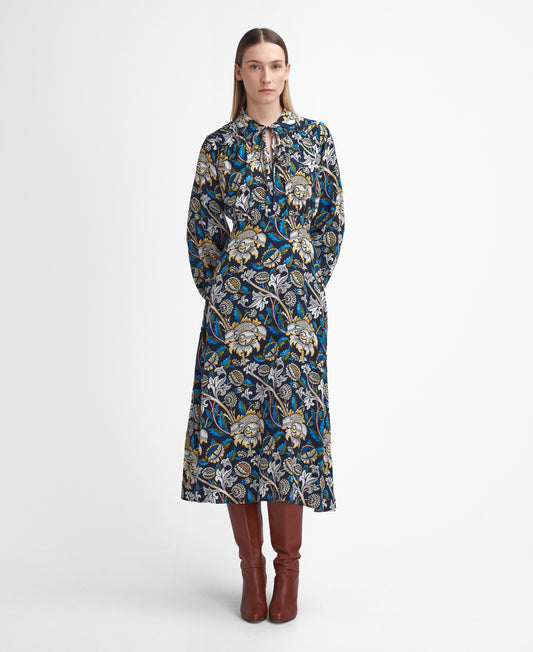 Barbour x William Morris Gallery Rendall Midi Dress