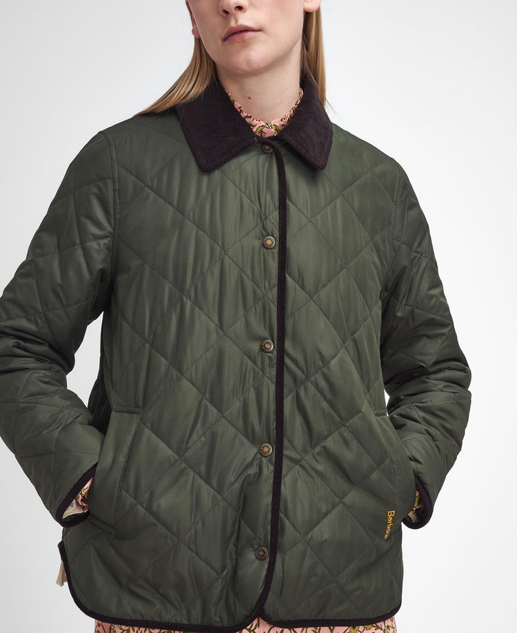 Barbour x William Morris Gallery Isabella Quilted Jacket