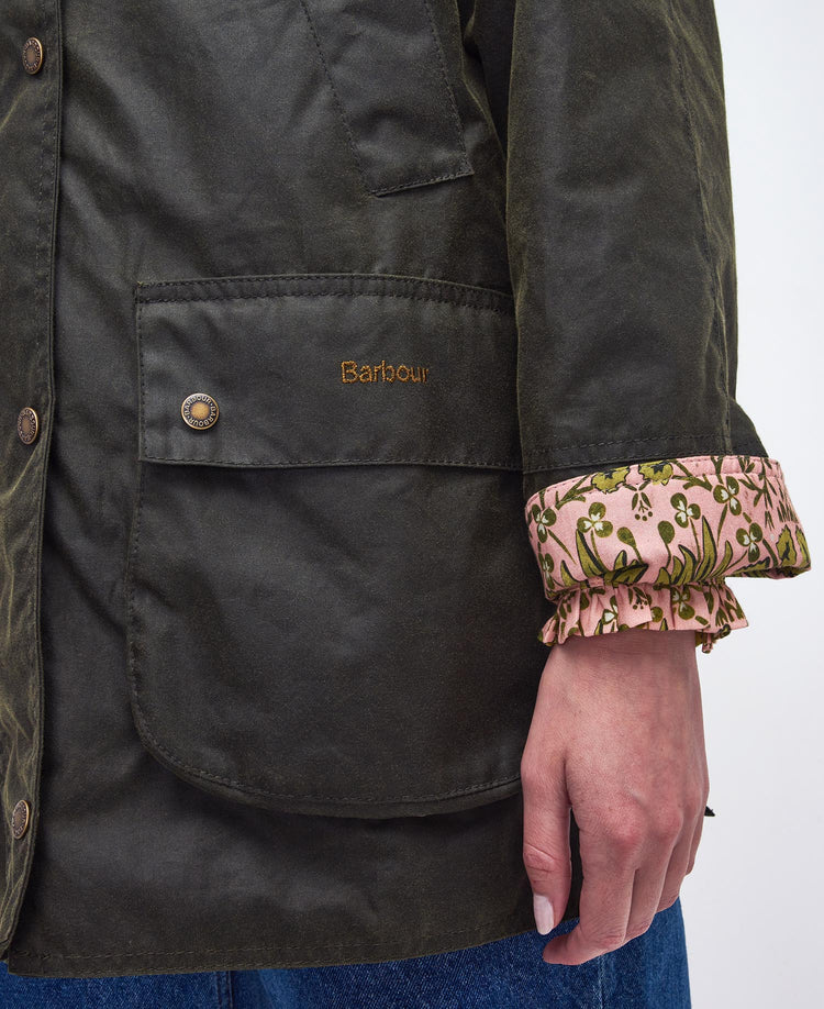 Barbour x William Morris Gallery Shelton Waxed Jacket