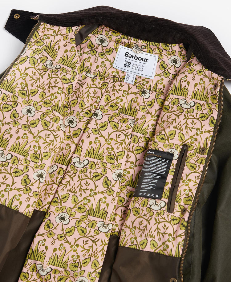 Barbour x William Morris Gallery Rendall Waxed Jacket