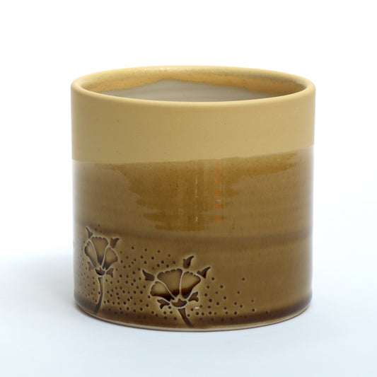 May Morris Hornpoppy Ceramic Planters by Emma Lacey