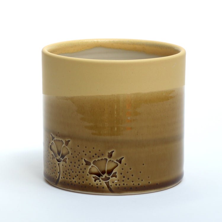 May Morris Hornpoppy Ceramic Planters by Emma Lacey