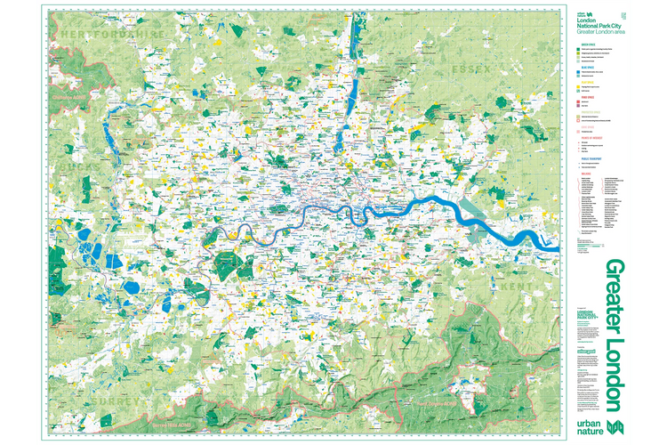 London National Park City map