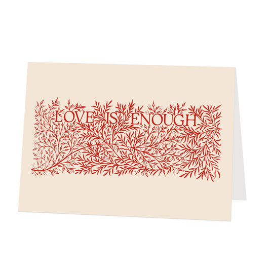 Love Is Enough Greetings Card - Red