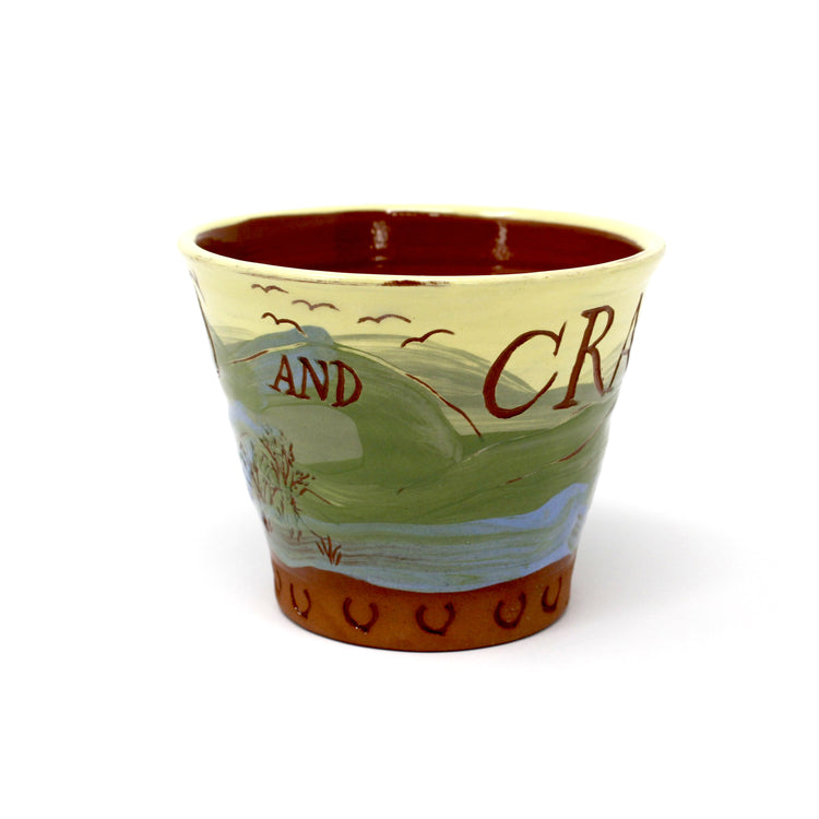 Christine Binnie Arts and Crafts pot by Cream