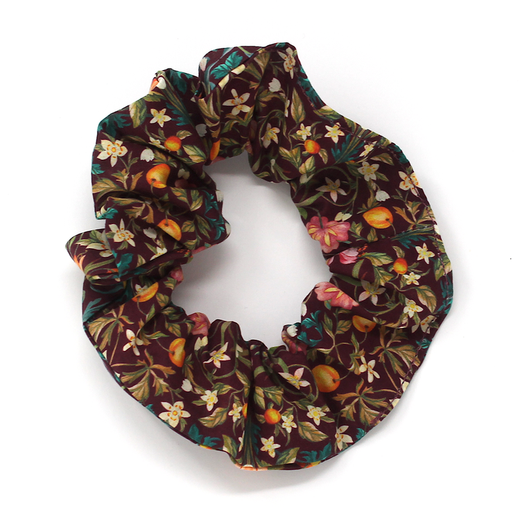 Art of Craft Scrunchie - May's Orchard - Burgundy