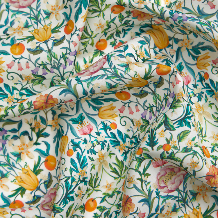Art of Craft Liberty Fabric - One Metre - May's Orchard - White ...
