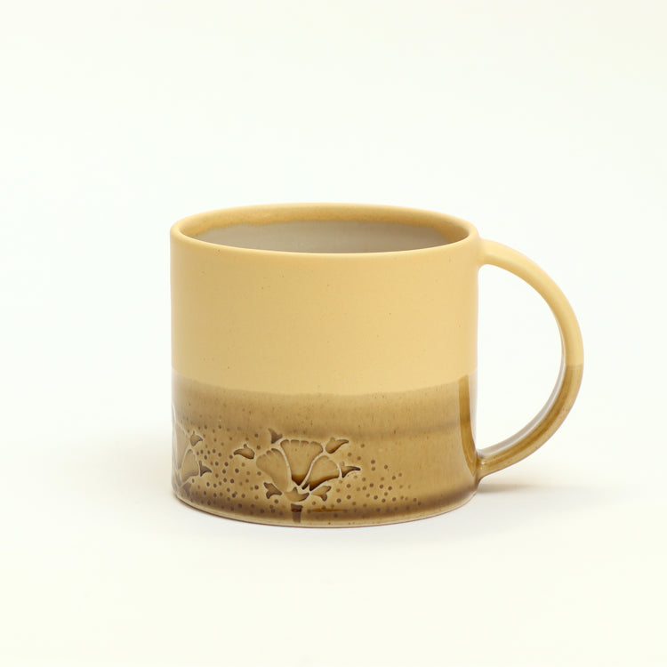 May Morris Hornpoppy Ceramic Mugs by Emma Lacey