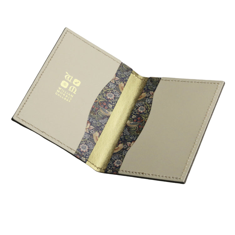 Strawberry Thief Folding Leather Wallet