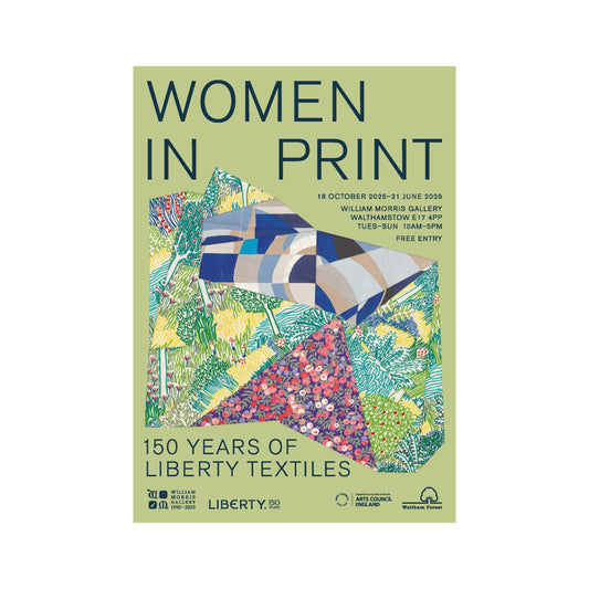 Women in Print A3 Green Exhibition Poster