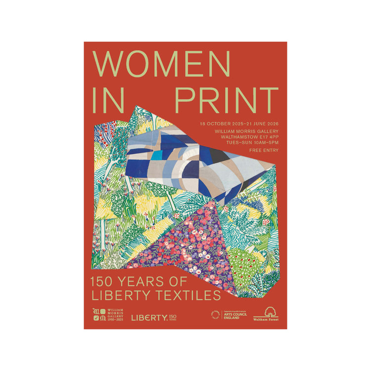 Women in Print A3 Red Exhibition Poster
