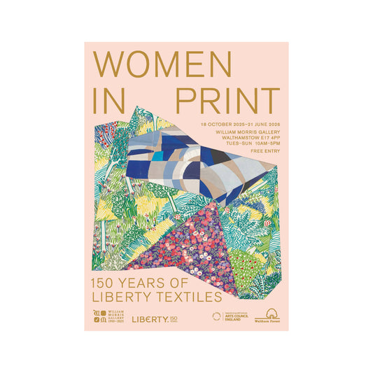Women in Print A3 Pink Exhibition Poster