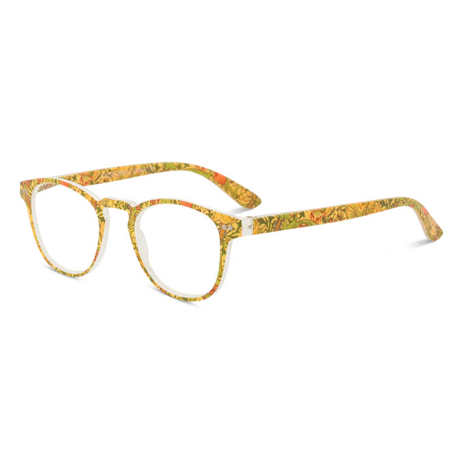 Golden Lily Square Reading Glasses