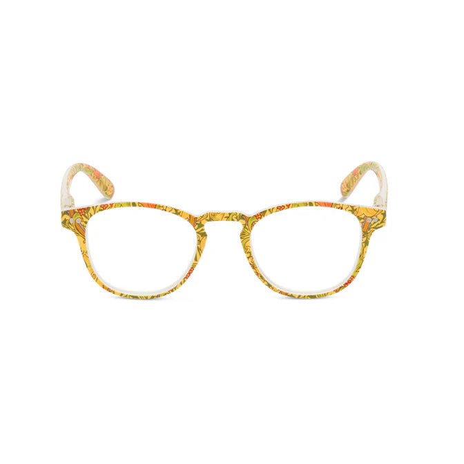 Golden Lily Square Reading Glasses