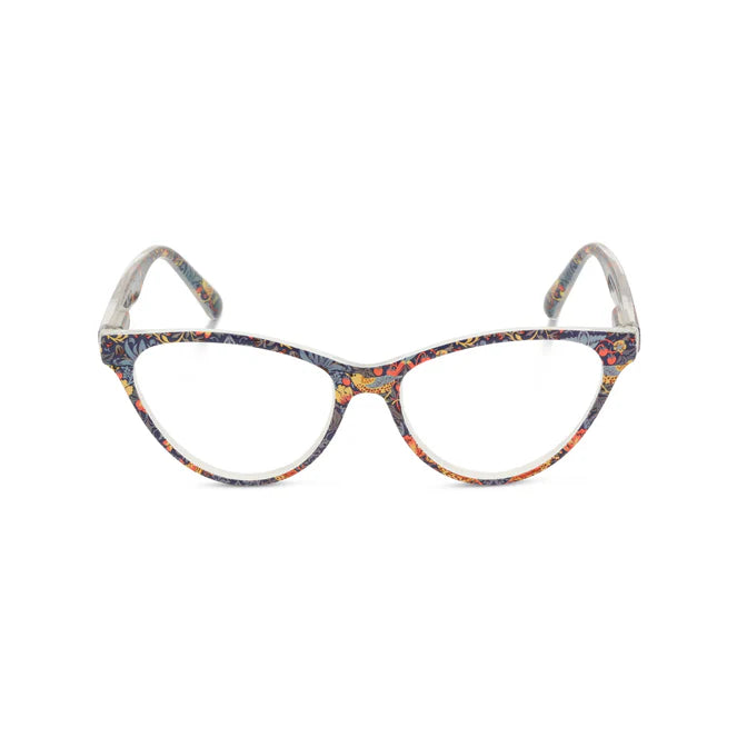 Strawberry Thief Cateye Reading Glasses