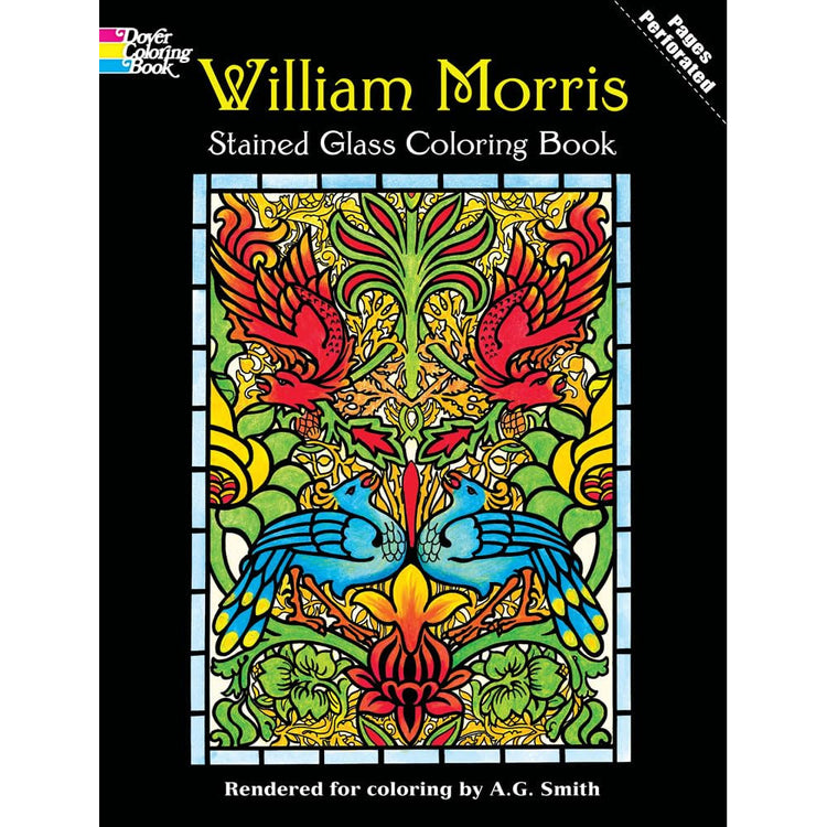 William Morris Stained Glass Colouring Book