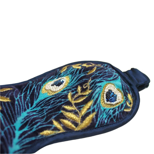 Luxe Peacock Eye Mask