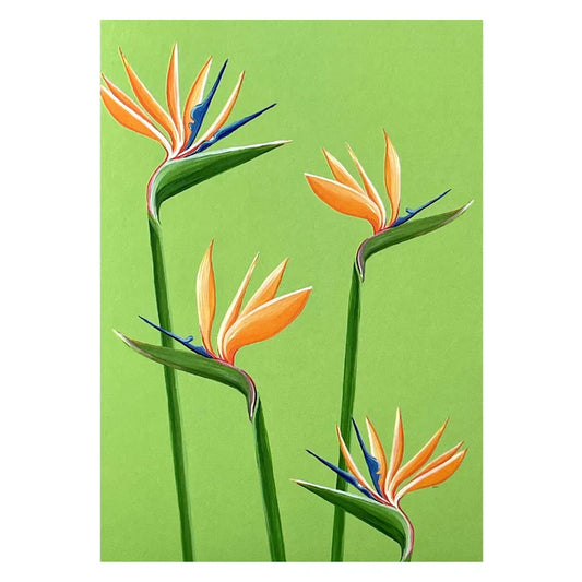 Botanical Mini Greeting Card - Birds of Paradise