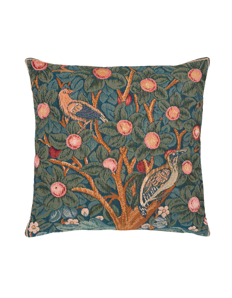 Woodpecker Tapestry Cushion (Medium)