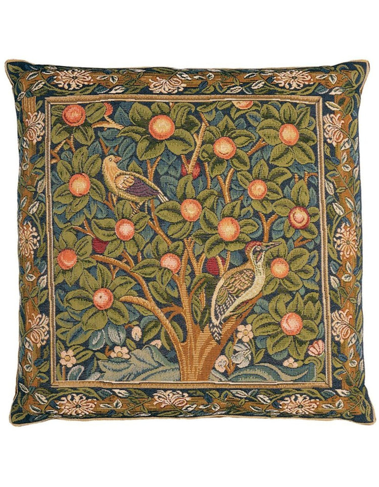 Woodpecker Tapestry Cushion (Large)