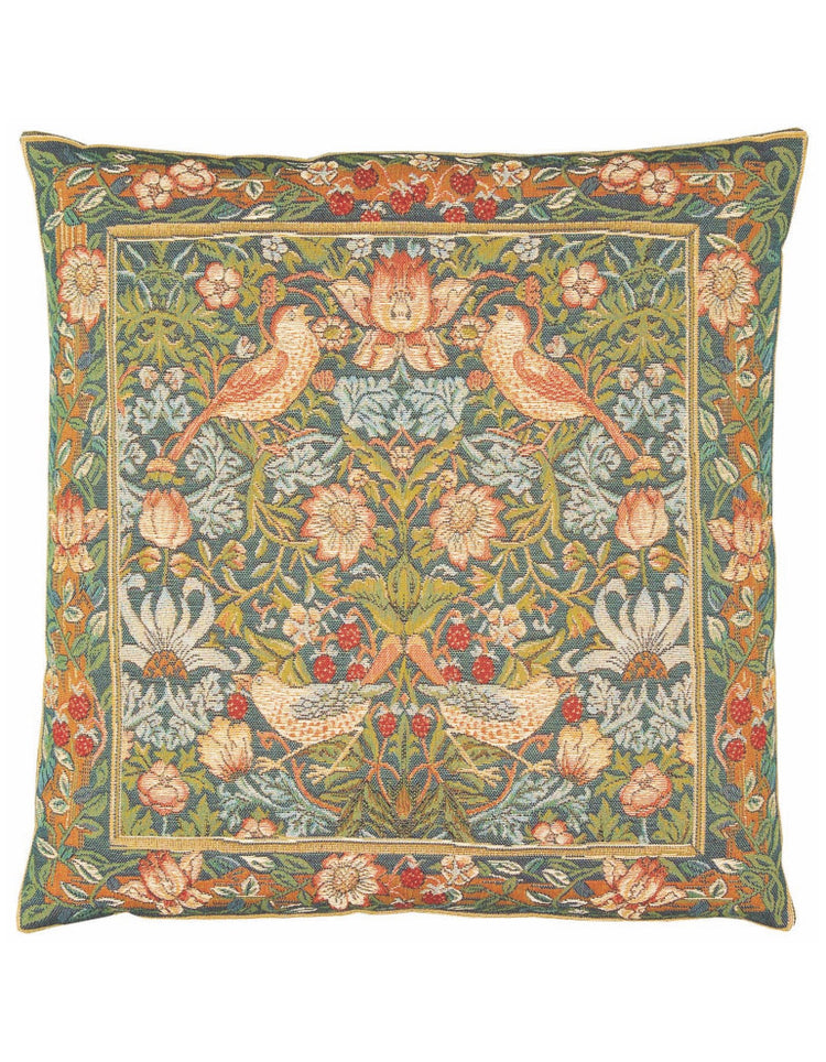 Strawberry Thief Tapestry Cushion (Large)