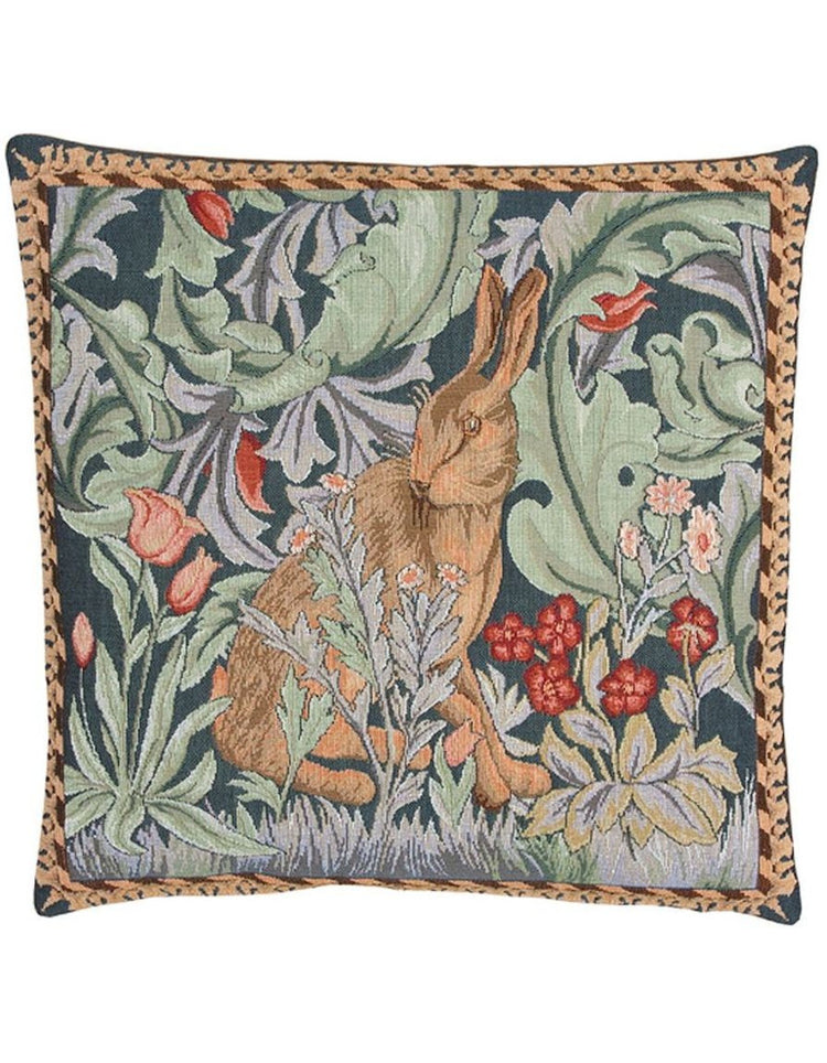 Hare Tapestry Cushion (left-large)