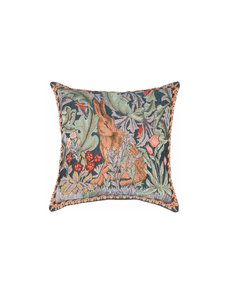 Hare Tapestry Cushion (right - small)