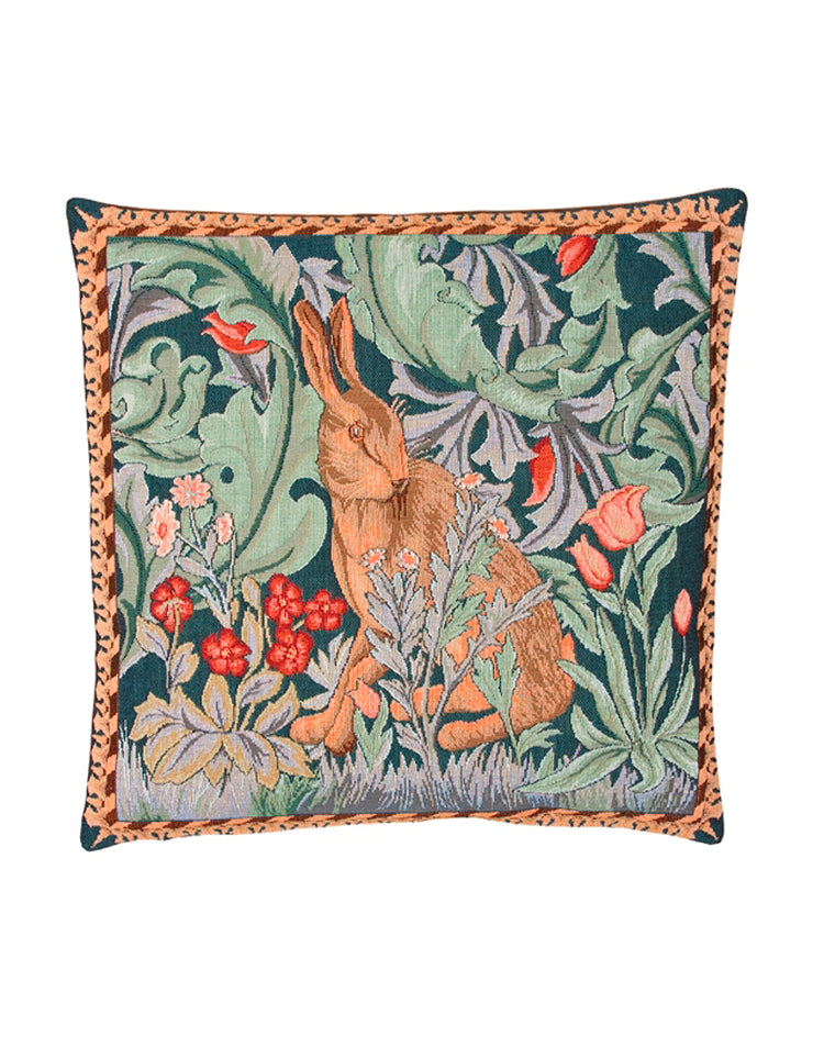 Hare Tapestry Cushion (right - medium)