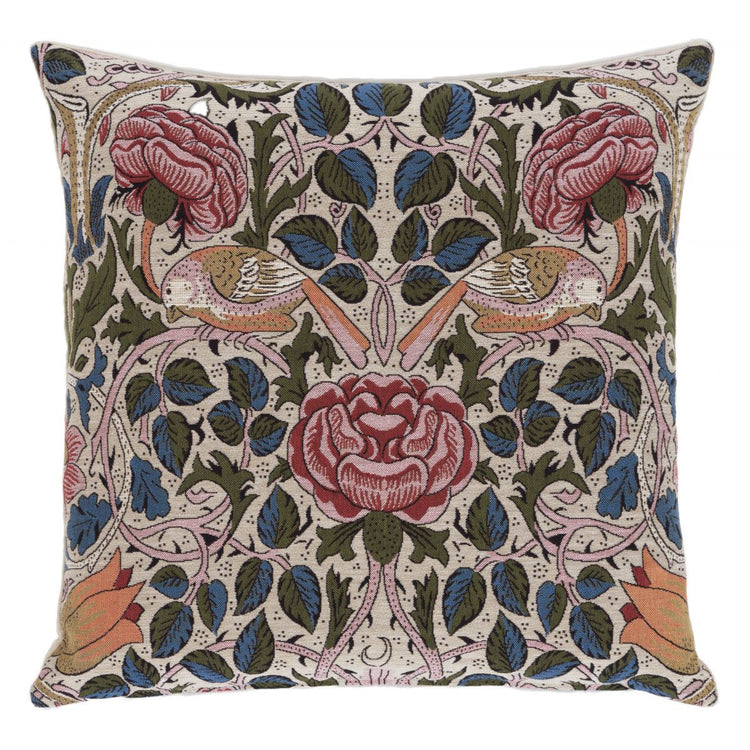 Bird & Rose Tapestry Cushion (Large)
