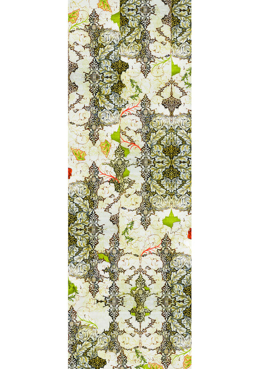Acanthus Leaf Gallery Scarf (Lime)