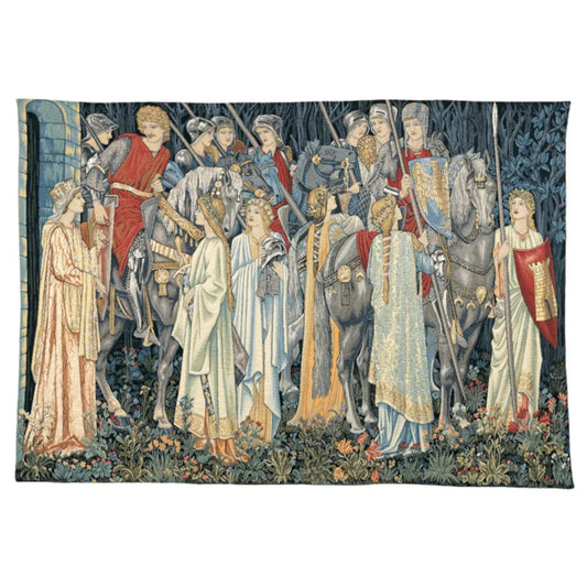 The Arming and Departure of the Knights of the Round Table - Tapestry (67 x 105cm)