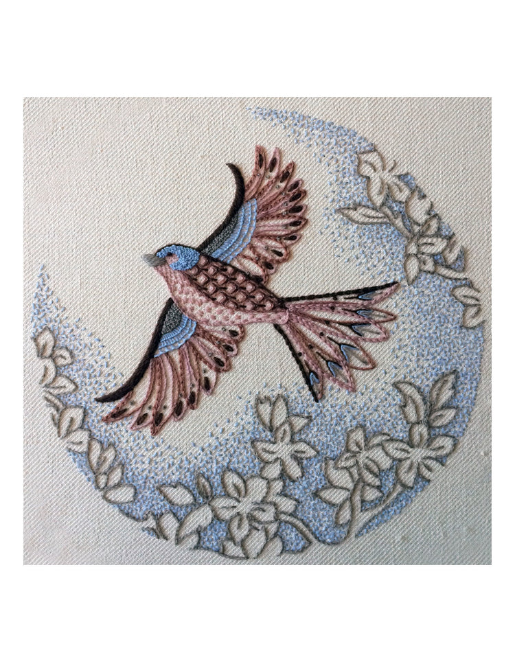 Chaffinch Crewel Work Embroidery Kit - Beginner to Intermediate