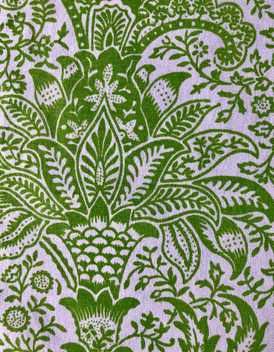 Green 'Indian' Screen Print Tea Towel
