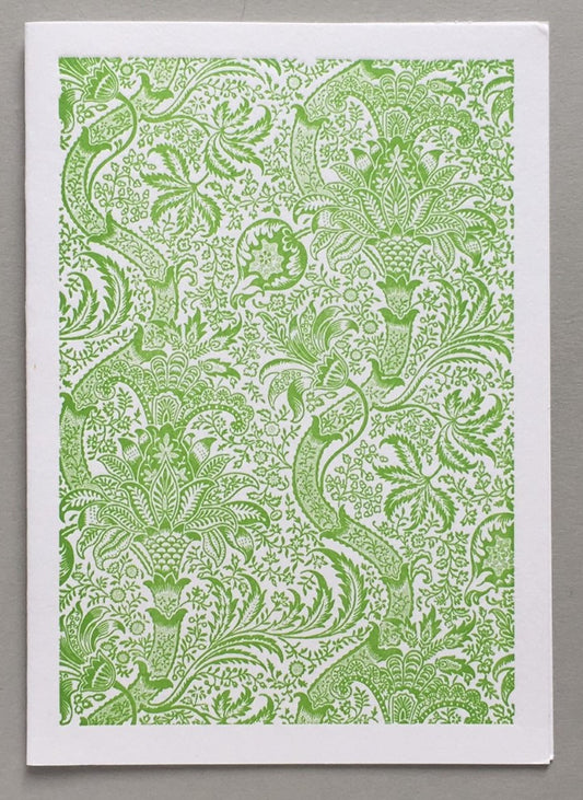 William Morris Letterpress - Indian (green)